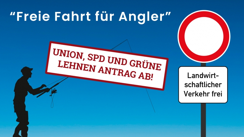 FDP Antrag "Freie Fahrt für Angler" durch Union, SPD und Grüne abgelehnt