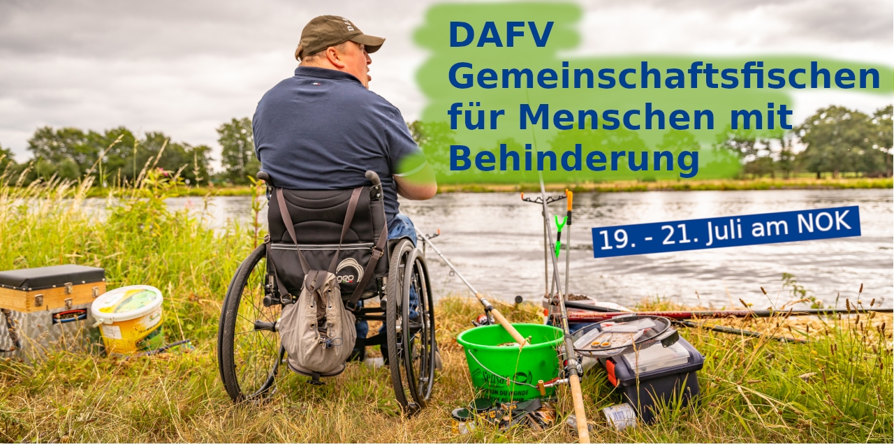 Einladung zum DAFV Gemeinschaftsfischen für Menschen mit Behinderung am 19. und 21. Juli 2019